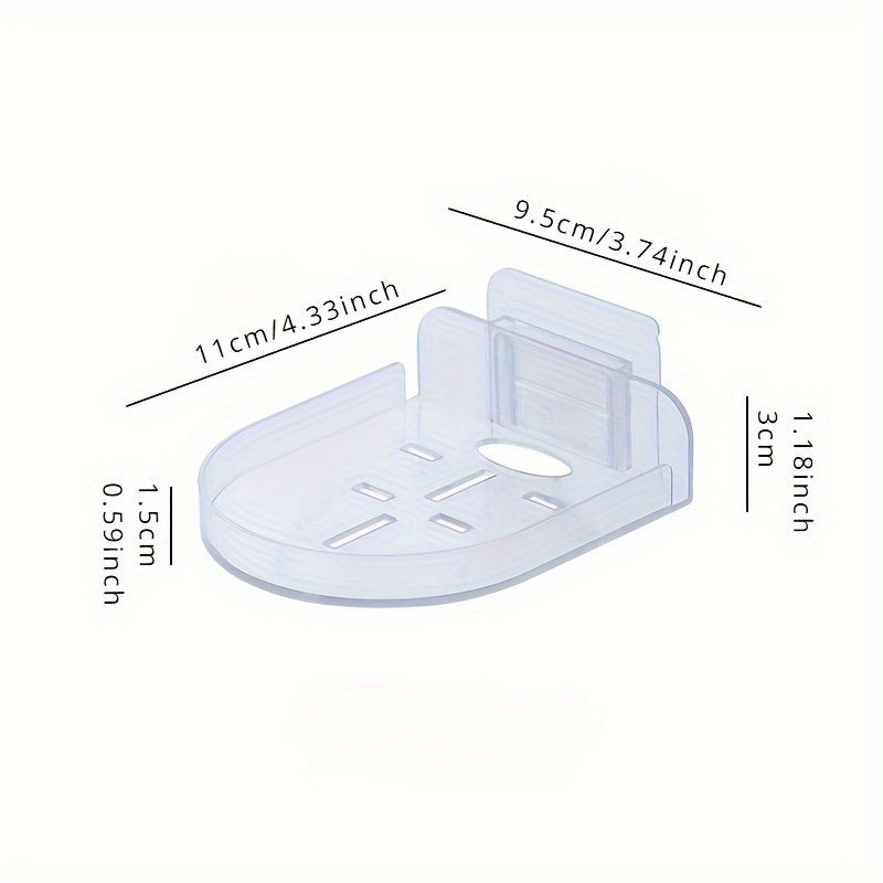 Wall Hanging Floating Shelf for Living Room Storage - Classic Style Plastic Holder for Routers, Cameras, Projectors - No-Drill Universal Mounting Tray for Home Organization - TopTrendingCart.com