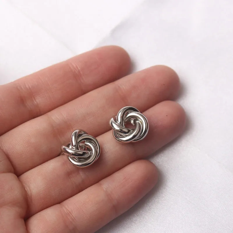 Tiny Metal Stud Earrings - TopTrendingCart.com
