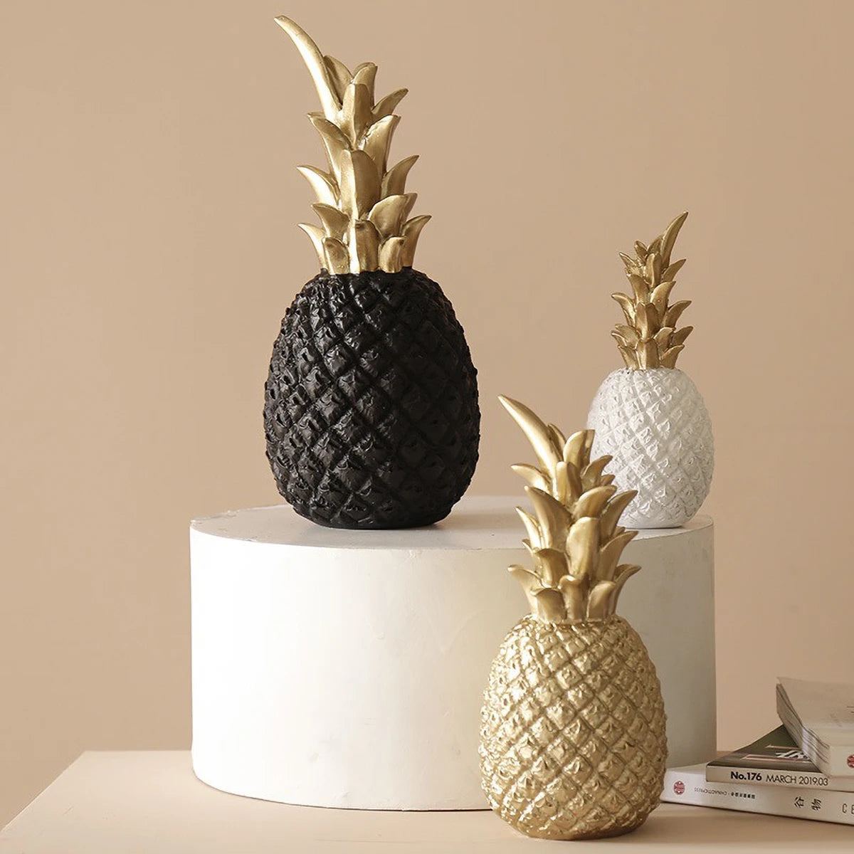 Creative Nordic Gold Pineapple Sculpture Ornament - TopTrendingCart.com