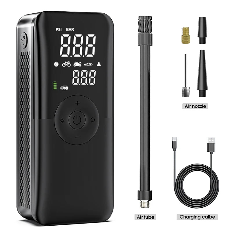 Digital Cordless Car Tyre Inflator - TopTrendingCart.com