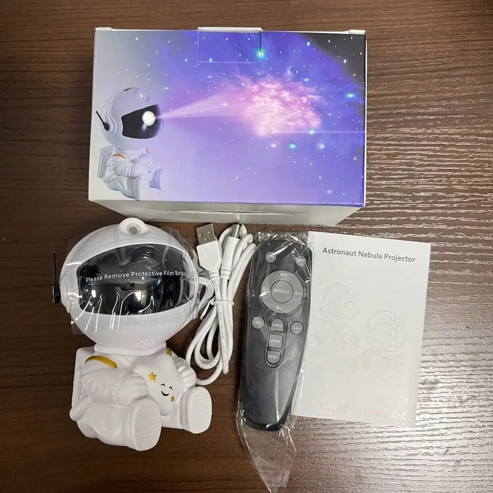 Remote Control Astronaut Galaxy Projector Starry Projection Galaxy Theme Star Projector Ceiling Mount LED Light Source - TopTrendingCart.com
