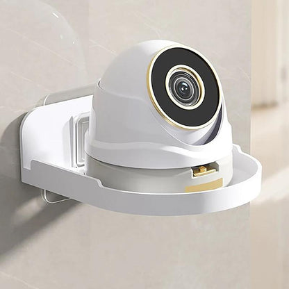 Wall Hanging Floating Shelf for Living Room Storage - Classic Style Plastic Holder for Routers, Cameras, Projectors - No-Drill Universal Mounting Tray for Home Organization - TopTrendingCart.com