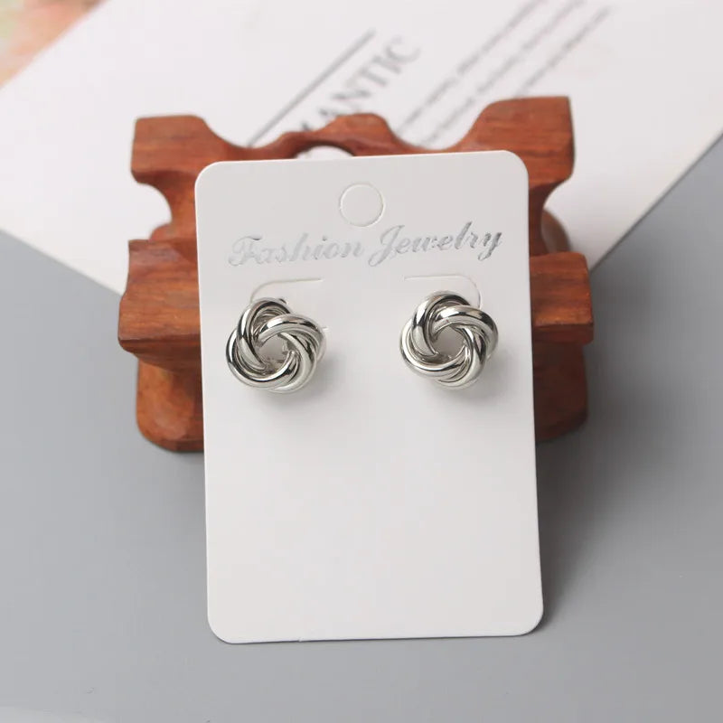 Tiny Metal Stud Earrings - TopTrendingCart.com