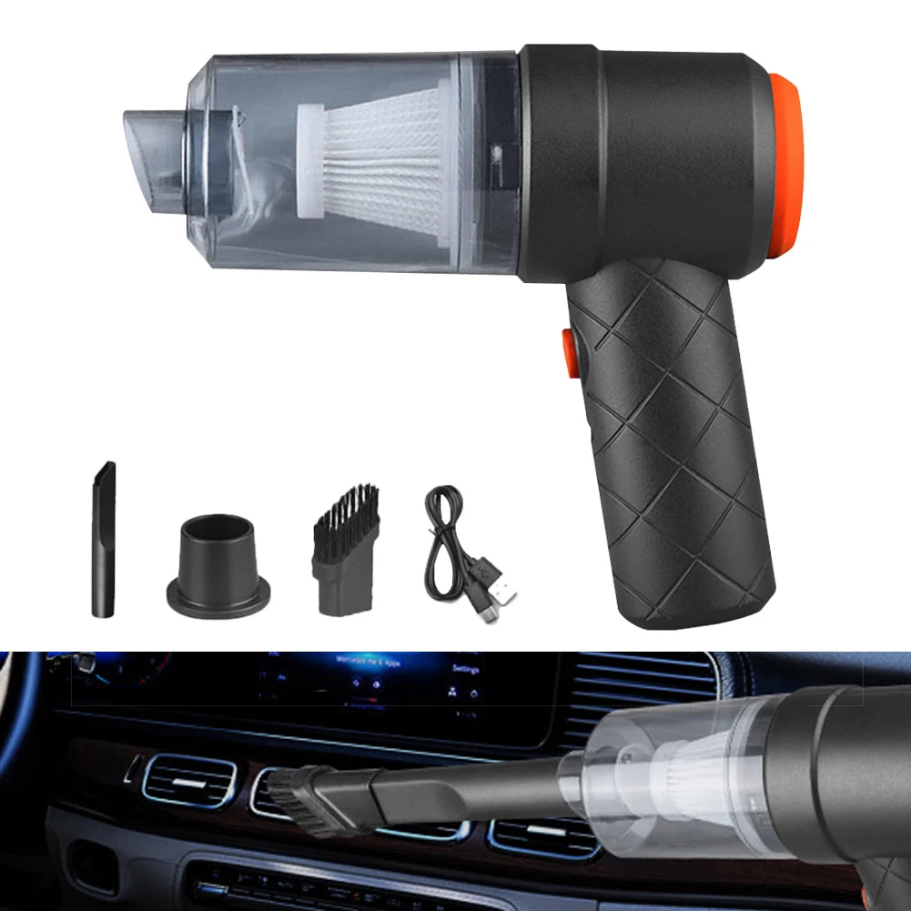 Wireless Car Vacuum Cleaner 6000PA 120W Handheld Rechargeable Vacuum Cleaner Duster Home Car Cleaning Tool - TopTrendingCart.com