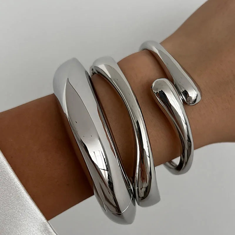 Vintage Hip Hop Metal Cuff Bangles - TopTrendingCart.com