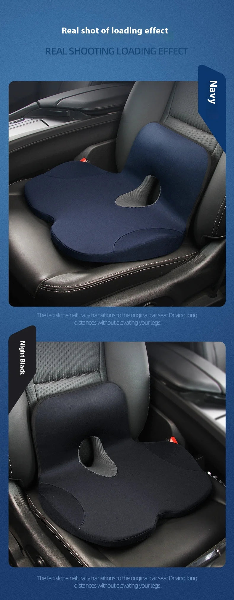 Seat Cushion w/ Lumbar Support