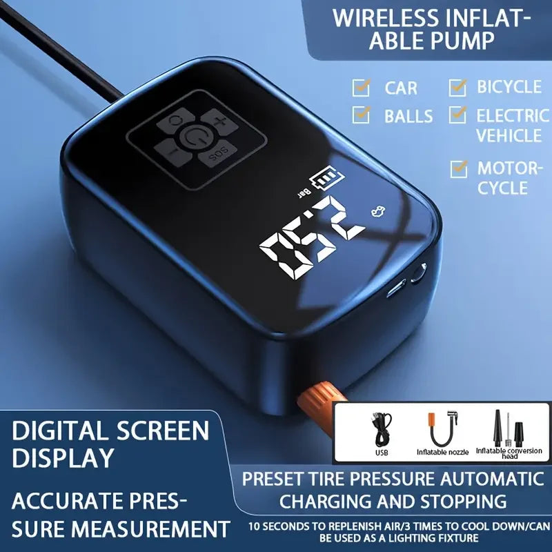 Wireless Electric Tire Inflator Pump - TopTrendingCart.com