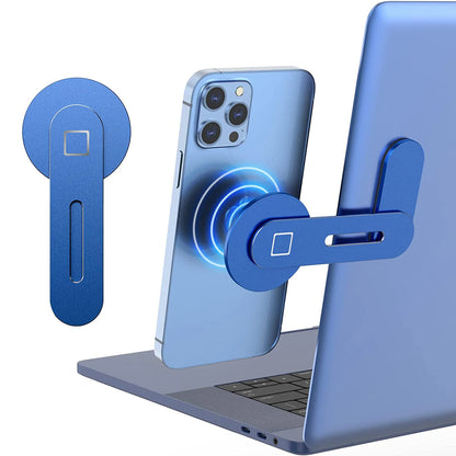 Magnetic Phone Holder for Laptop, Adjustable Desktop Monitor Laptop Phone Side Mount,Foldable Computer Monitor Expansion Bracket - TopTrendingCart.com