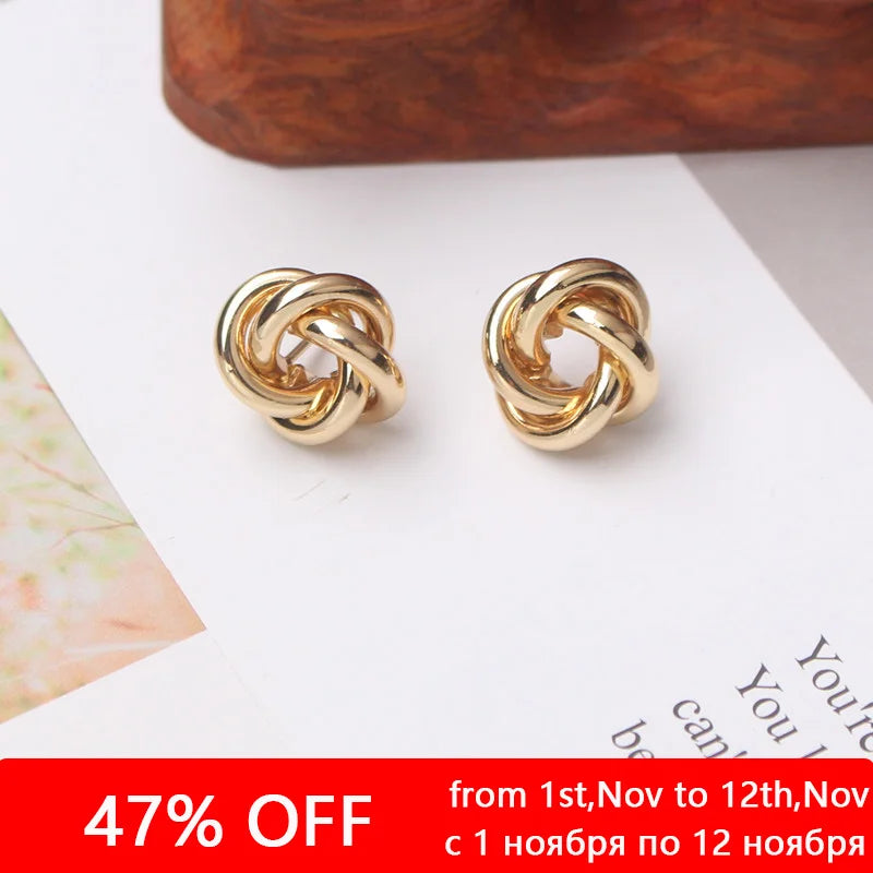 Tiny Metal Stud Earrings - TopTrendingCart.com