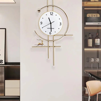 Metal Wall Art Bathroom Wall Clocks Living Room Xenomorph Design Creative Fashion Wall Watch Peacock Horloge Room Decorations - TopTrendingCart.com