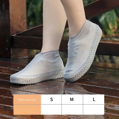 Reusable Waterproof Rain Shoes Covers Silicone Outdoor Rain Boot Overshoes Walking Shoes Accessories Reusable Shoe Cover 1Pair - TopTrendingCart.com