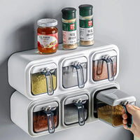 Wall Mounted Spice Jars | TopTrendingCart