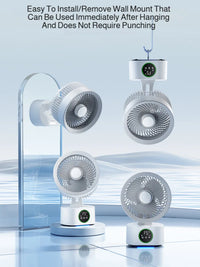 Smart USB Household Air Circulation Fan Outdoor Desktop Shaking Cooling Fan Office Dormitory Student Portable Silent Table Fan