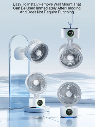 Smart USB Household Air Circulation Fan Outdoor Desktop Shaking Cooling Fan Office Dormitory Student Portable Silent Table Fan