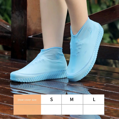 Reusable Waterproof Rain Shoes Covers Silicone Outdoor Rain Boot Overshoes Walking Shoes Accessories Reusable Shoe Cover 1Pair - TopTrendingCart.com