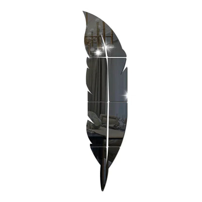 3D Dancing Feathers Mirror Wall Stickers - TopTrendingCart.com