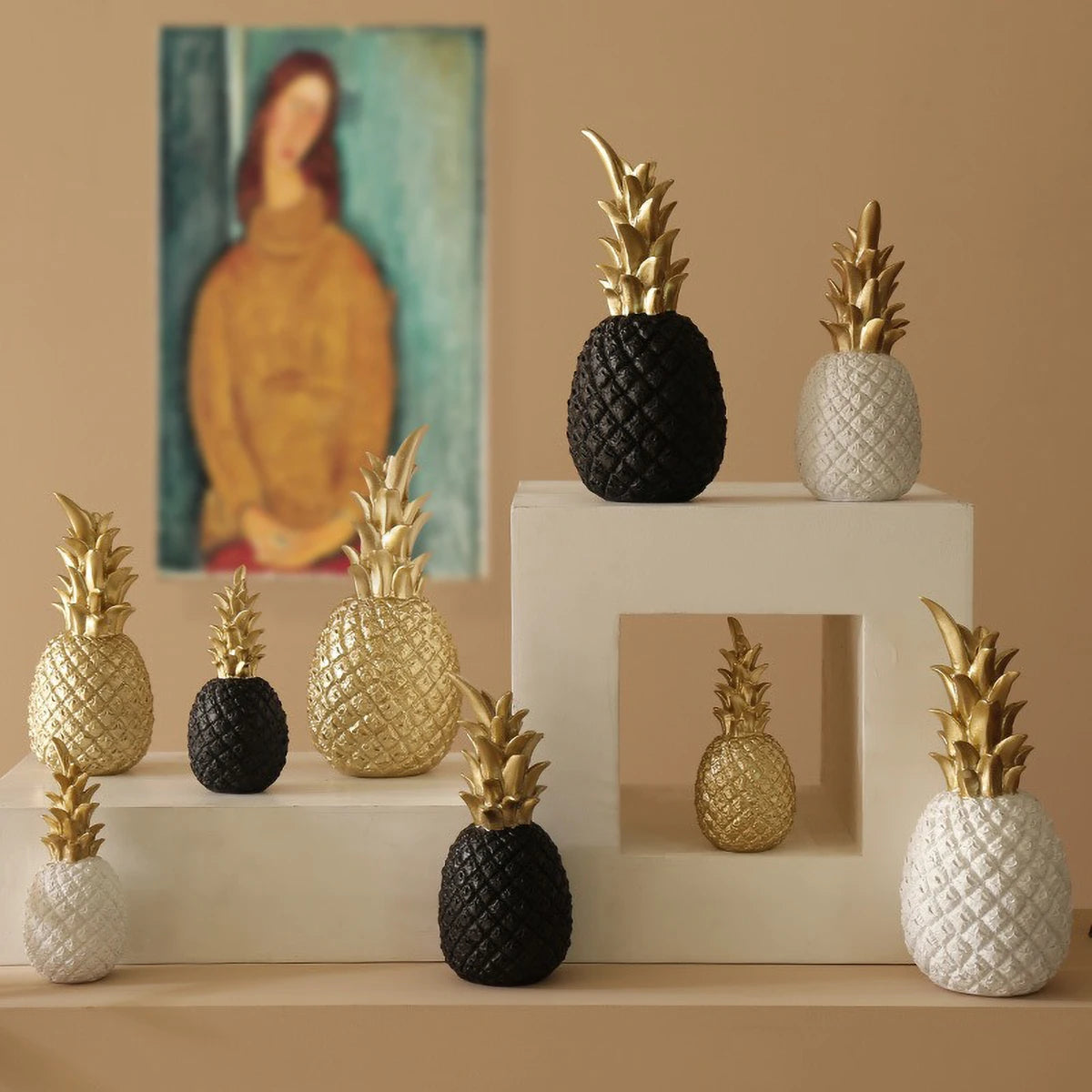 Creative Nordic Gold Pineapple Sculpture Ornament - TopTrendingCart.com