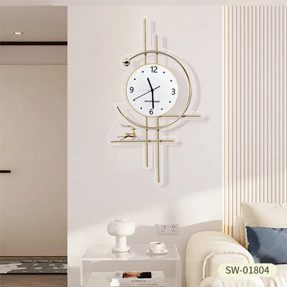 Metal Wall Art Bathroom Wall Clocks Living Room Xenomorph Design Creative Fashion Wall Watch Peacock Horloge Room Decorations - TopTrendingCart.com