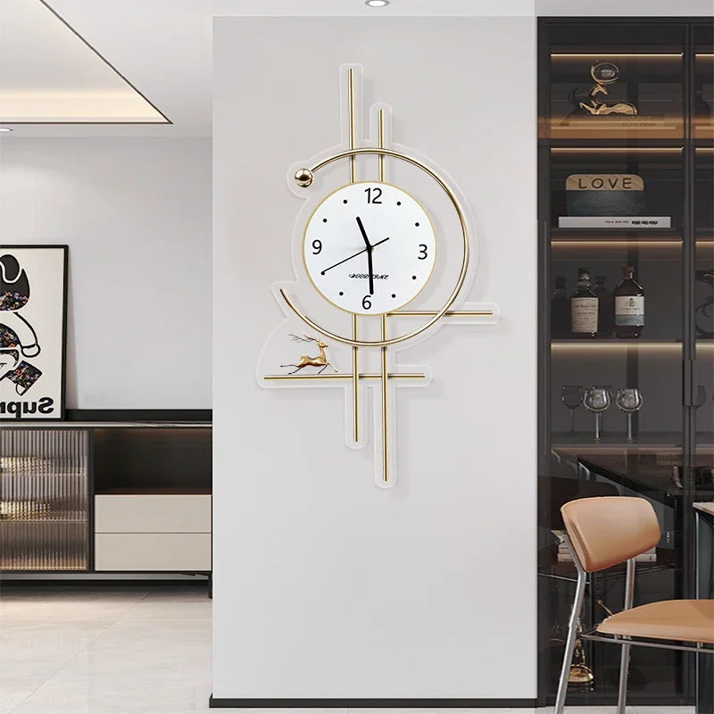 Metal Wall Art Bathroom Wall Clocks Living Room Xenomorph Design Creative Fashion Wall Watch Peacock Horloge Room Decorations - TopTrendingCart.com