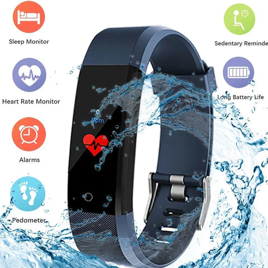 Smart Bracelet Pedometer Step Counter Calorie Fitness Smart Watch Walk Tracker Men Women Health Blood Pressure Wristband - TopTrendingCart.com