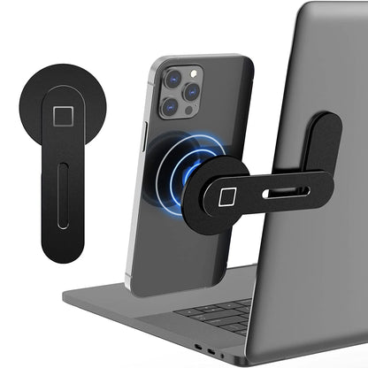 Magnetic Phone Holder for Laptop, Adjustable Desktop Monitor Laptop Phone Side Mount,Foldable Computer Monitor Expansion Bracket - TopTrendingCart.com