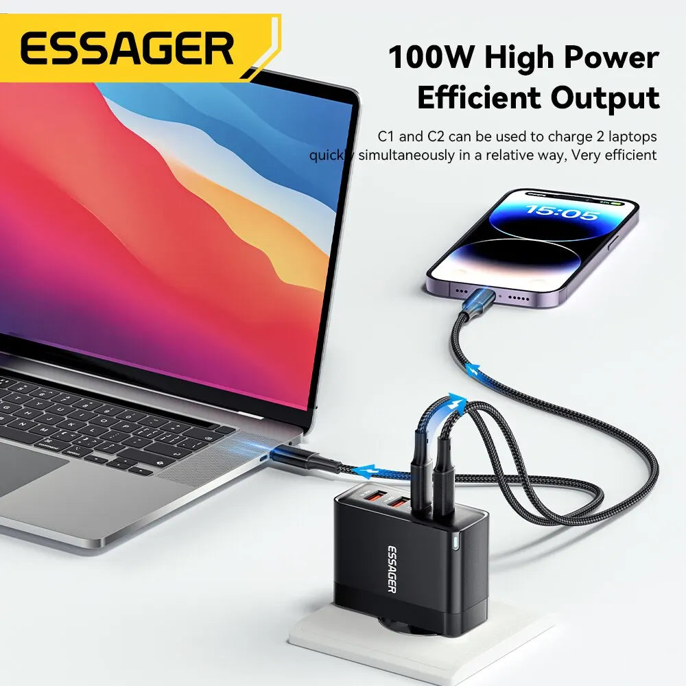 100W USB Type C Caricabatterie PD QC Quick Charger - TopTrendingCart.com