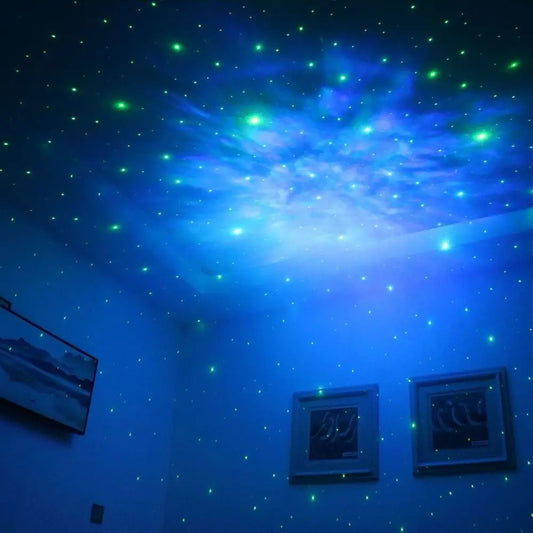 Remote Control Astronaut Galaxy Projector Starry Projection Galaxy Theme Star Projector Ceiling Mount LED Light Source - TopTrendingCart.com