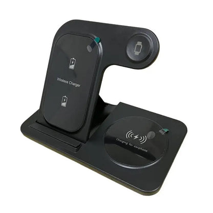 3-in-1 Foldable 30W LED Fast Wireless Charger Stand - TopTrendingCart.com