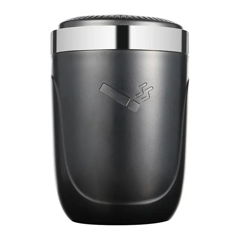 Car Ashtray with Metal Lining and LED Light - TopTrendingCart.com