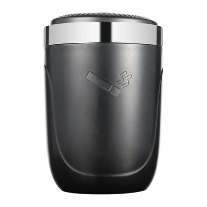 Car Ashtray with Metal Lining and LED Light - TopTrendingCart.com
