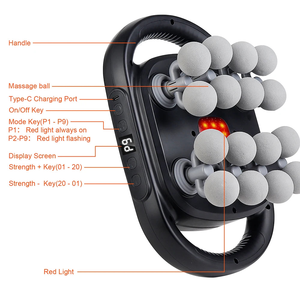 16 Head Deep Tissue Massager