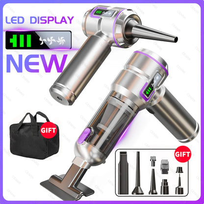 Mini Car Vacuum Cleaner 998000PA Cordless Powerful Portable Car Vacuum Cleaner for Home Handheld Blower Car Cleaner