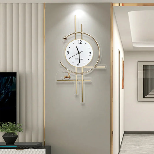 Metal Wall Art Bathroom Wall Clocks Living Room Xenomorph Design Creative Fashion Wall Watch Peacock Horloge Room Decorations - TopTrendingCart.com