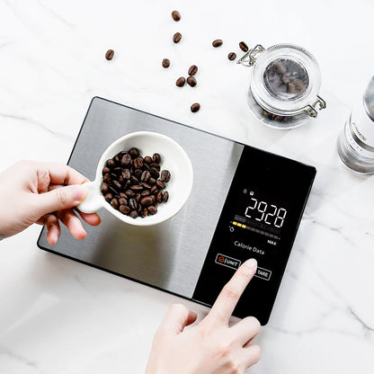 Digital Kitchen Scale 5kg Smart Food Scale Calories Calculator Nutrition Stainless Steel Kitchen Scale Smart Scale Kitchen Tool