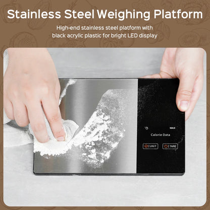 Digital Kitchen Scale 5kg Smart Food Scale Calories Calculator Nutrition Stainless Steel Kitchen Scale Smart Scale Kitchen Tool