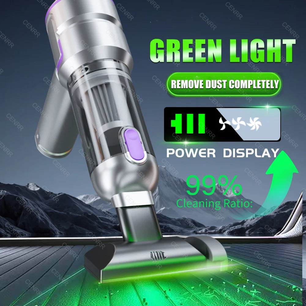 Mini Car Vacuum Cleaner 998000PA Cordless Powerful Portable Car Vacuum Cleaner for Home Handheld Blower Car Cleaner