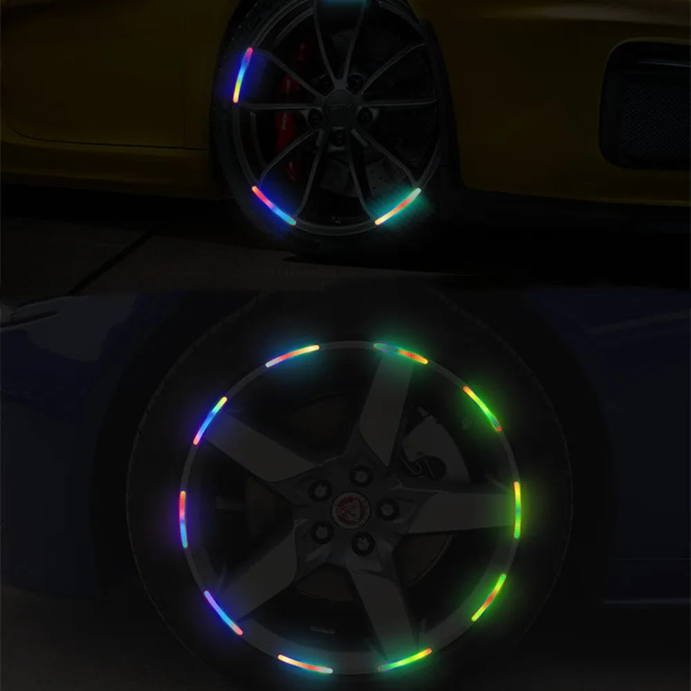 Car Universal Wheel Hub Reflective Stripes - TopTrendingCart.com