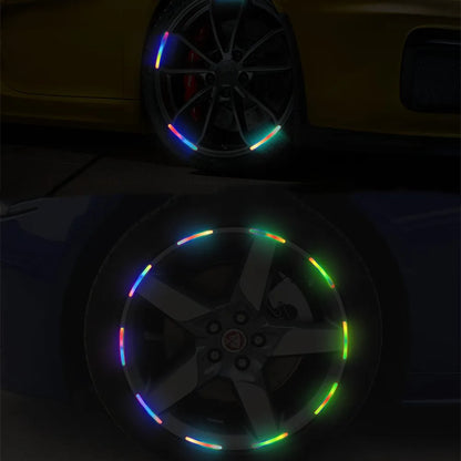 Car Universal Wheel Hub Reflective Stripes - TopTrendingCart.com
