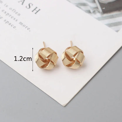 Tiny Metal Stud Earrings - TopTrendingCart.com