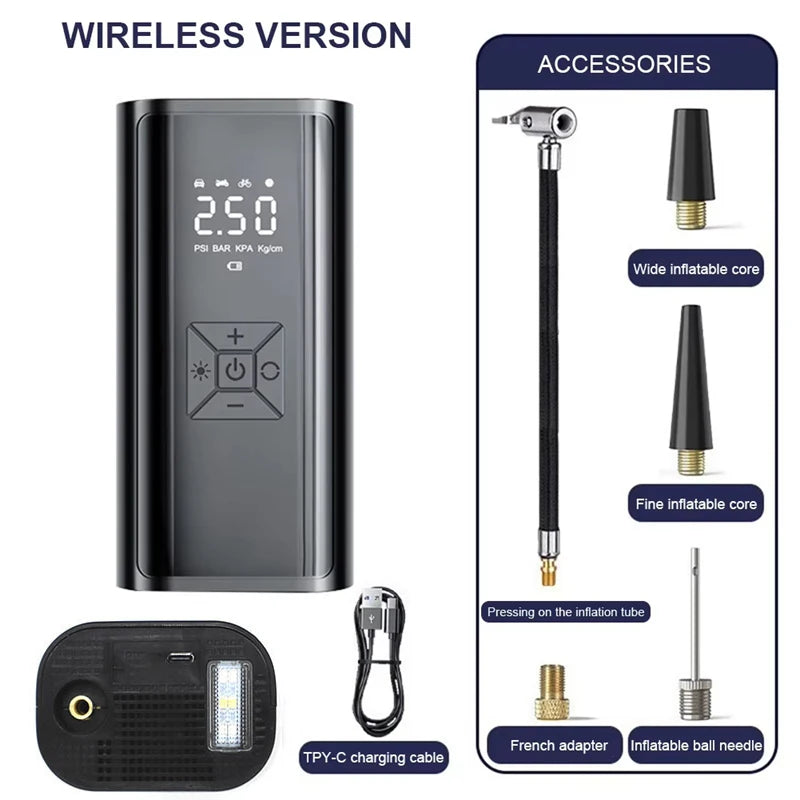 Wireless Electric Tire Inflator Pump - TopTrendingCart.com