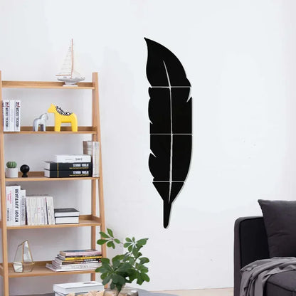 3D Dancing Feathers Mirror Wall Stickers - TopTrendingCart.com