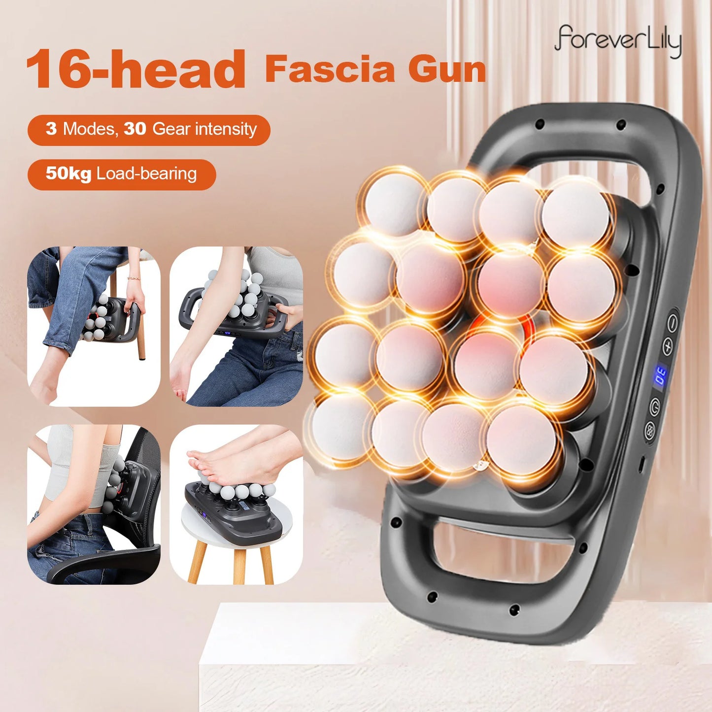 16 Head Deep Tissue Massager