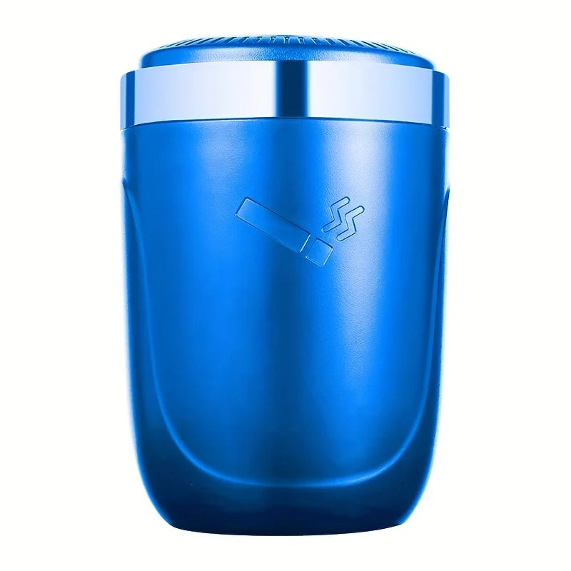 Car Ashtray with Metal Lining and LED Light - TopTrendingCart.com