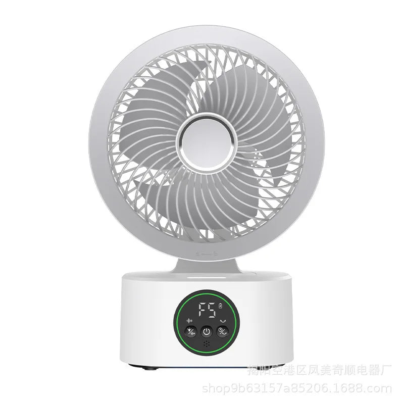 Smart USB Household Air Circulation Fan Outdoor Desktop Shaking Cooling Fan Office Dormitory Student Portable Silent Table Fan