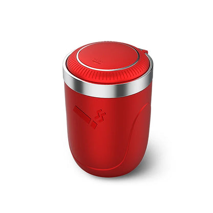 Car Ashtray with Metal Lining and LED Light - TopTrendingCart.com