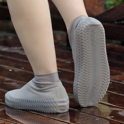 Reusable Waterproof Rain Shoes Covers Silicone Outdoor Rain Boot Overshoes Walking Shoes Accessories Reusable Shoe Cover 1Pair - TopTrendingCart.com
