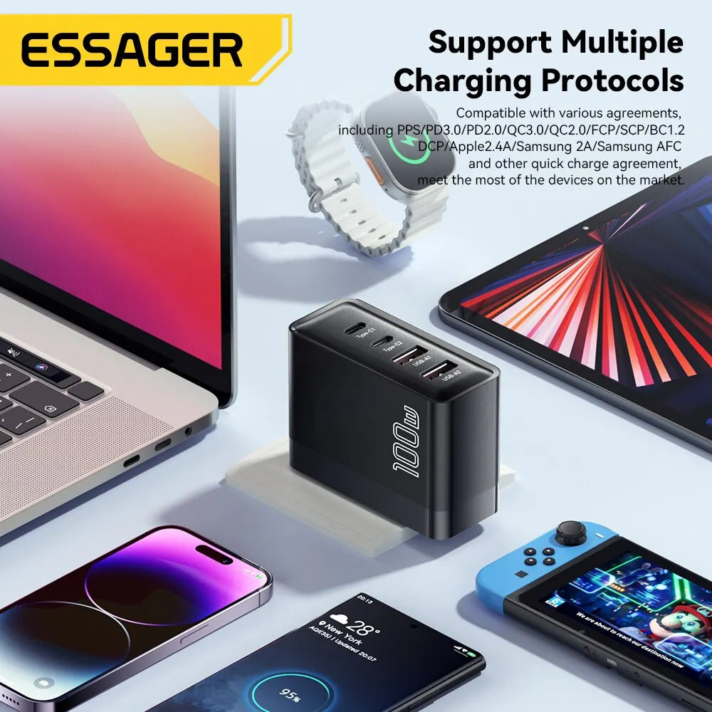 100W USB Type C Caricabatterie PD QC Quick Charger - TopTrendingCart.com