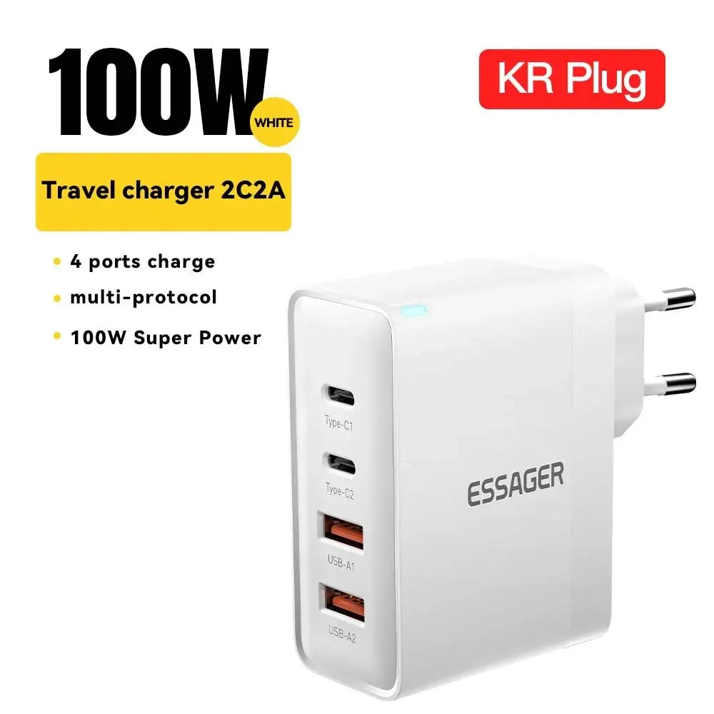 100W USB Type C Caricabatterie PD QC Quick Charger - TopTrendingCart.com