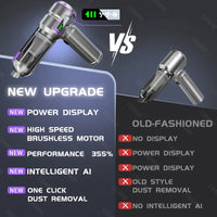 Mini Car Vacuum Cleaner 998000PA Cordless Powerful Portable Car Vacuum Cleaner for Home Handheld Blower Car Cleaner