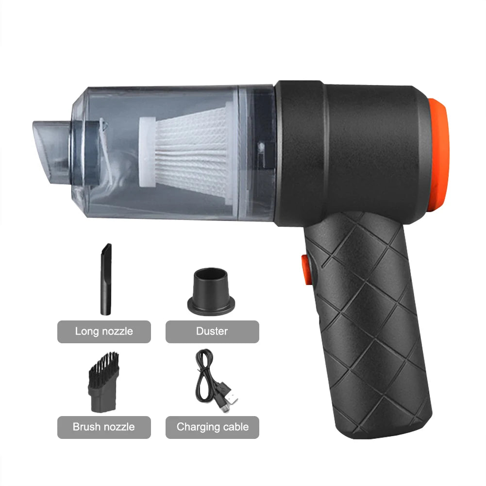 Wireless Car Vacuum Cleaner 6000PA 120W Handheld Rechargeable Vacuum Cleaner Duster Home Car Cleaning Tool - TopTrendingCart.com